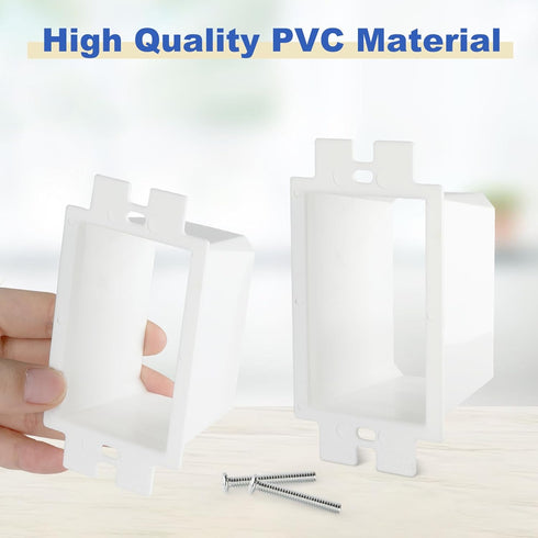 5PCS BE1-2 Electrical Outlet Box Extenders, 1 Gang Electric Box Extender with 10PCS Screws