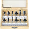 Fivepears 12 Pieces Tungsten Carbide Router Bit Set - 1/4 Inch Shank for Beginners Woodworking, Includes Straight,