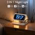 SMARTERIOR 15W 3-Level Dimmable Night Light,House-Shaped Nightstand Light with Wireless Charger and White Noise
