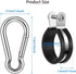 4 Pack Stainless Steel Hanger Bracket Assembly, Rubber Cushion Airpower Line Clamp for 3-in-1 Tractor Trailer
