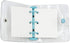 Mini Transparent 3-Ring Binder Covers, Clear Soft PVC Notebook with Snap Button Closure