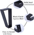 Osring 6 Inch 4pcs, Trapezoid Furniture Legs Solid Steel Furniture Hairpin Leg for Side Table, TV Stand and Cabinet