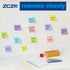ZCZN 400 Sheets Pop-up Sticky Notes, 3 x 3 Inches, 4 Pads, 100 Sheets/Pad, Bright Color, Red