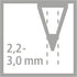 STABILO Graphite Pencil Othello ARTY - Pack of 6, Assorted Grades 2B, B, HB, F, H, 2H