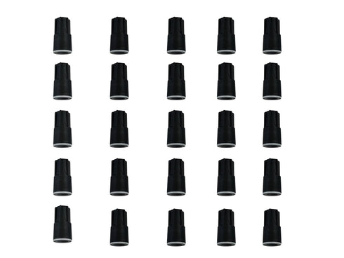 LinJianTing 25 Piece Waterproof Wire Connector, Outdoor Wire Cap Nut for #8 to