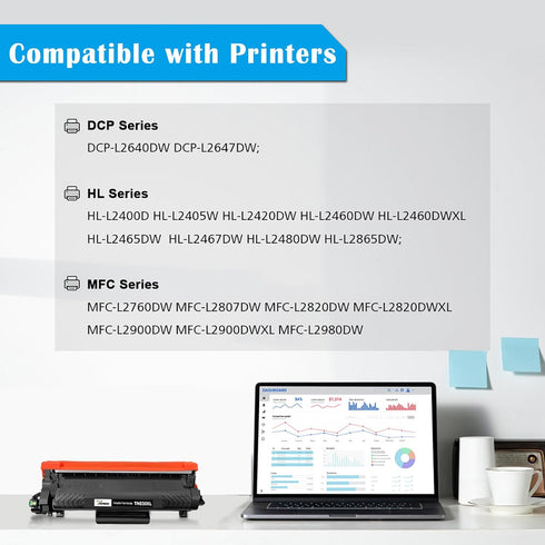 TN830XL TN-830XL Compatible Toner Cartridge Black High Capacity for Brother HL-L2400D L2405W L2420DW L2460DW