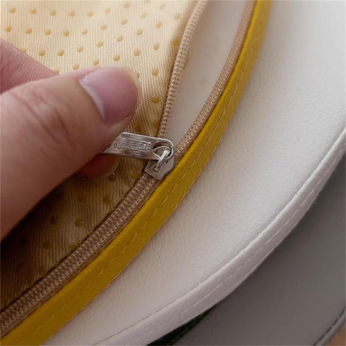 FANGMING Chair Cushions for Dining Chairs Leather Round Chair Pad Soft Memory Foam Indoor and Outdoor Non-Slip Round
