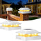Peasur 4x4 Post Solar Lights 2 Pack, 2 Modes 16 LED Solar