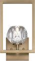 6131000 Westinghouse Zoa Contemporary One Light LED Indoor Wall Fixture, Brushed Brass Finish, Crystal Glass