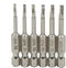 6 Piece Magnetic Triangular Screwdriver Bit Set, S2 Steel 1/4 Inch Hex Triangle Drill