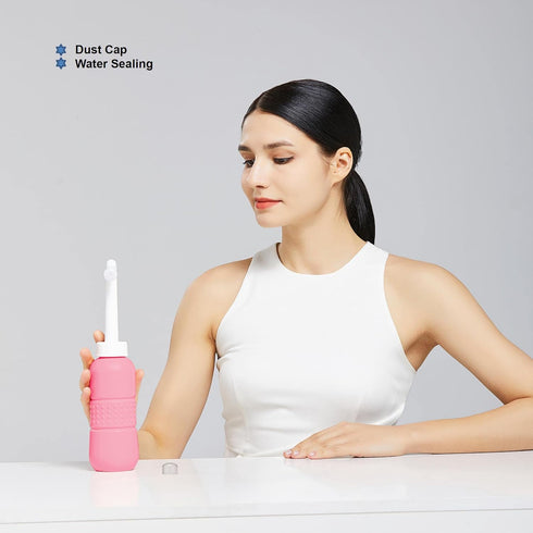 AQUAMASTER 2PCS- 650ml 22oz Big Portable Bidet Peri Bottle for Postpartum Essentials, Feminine Care Perineal Wash