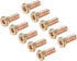 uxcell M8x20mm Furniture Screw, Hex Socket Machine Screws, Zinc Plated Fasteners, 10Pcs
