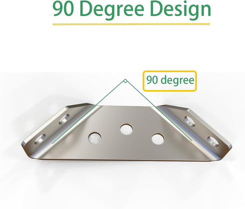 Aufuga Bracket,20 (20) Universal Stainless Steel Furniture Corner Connector Heavy Duty Corner Pcs Angle Brackets
