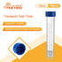 Clear Plastic Graduated Test Tubes 10ml Sterile Sample Storage Container with Screw Cap Self-Standing Lab Transport Tube, Case of 50