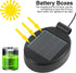 2 Pack Solar Light Replacement Top Part, Panel for Outdoor Hanging Lanterns, Black