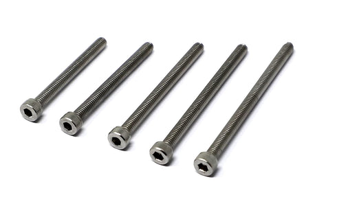iexcell 50 Pcs M4 x 40/45/50/55/60mm Stainless Steel 304 Hex Socket Head Cap Screws Bolts Assortment Kit