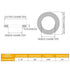 1/4 Inch Flat Washer - 304 Stainless Steel Flat Washers, 100 Pieces