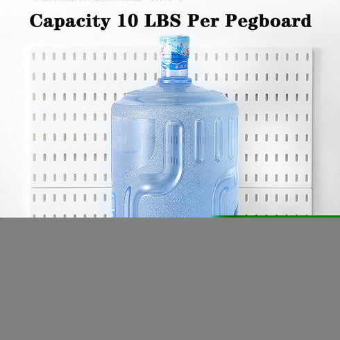 Pegboard Combination Kit for Wall Organizer, 4 Pieces Black Pegboards with 14 Accessories for Kitchen, Bedroom, Office