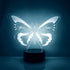 Store Personalized Butterfly LED Sign Night Light Lamp with Remote, Custom Text, Acrylic