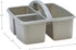 Teacher Created Resources Gray Portable Plastic Storage Caddy - 6-Pack for Classrooms, Kids Room, Office Organization