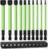 10Pcs 3.94" Long 1/4" Hex Head Allen Wrench Drill Bits, Metric Hex Key Drill Bit Set with Magnetic Tips