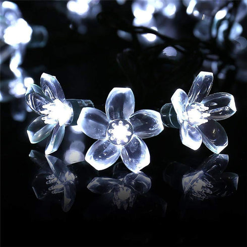 FULLBELL 33 100 LED Lights for Bedroom Flower String Lights Feets LED Memory String Lights Indoor Outdoor Fairy Lights