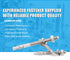 1/4" X 3-1/4" Concrete Anchor, 304 Stainless Wedge Anchor with Anti-Rust Performance, 10pcs Kit