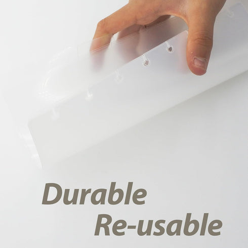 6 (1 Sets) Medium Size Discbound Tab Index Dividers with Mushroom Hole Dividers for Discbound Planner Journal Dairy
