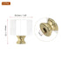 39mm 2 1/4-27 Inch PATIKIL Lamp Shade Finial, Pcs Cube Crystal Lamp Finials Caps Knob Threaded Base Clear Square Lamp