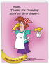 NobleWorks Jumbo Humorous Mother's Day Card, 8.5 x 11 Inch with Envelope, Big Jumbo Mom Dirty Diapers J1599MDG