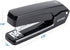 Deli/EZWORK Swing-Arm Swivel Stapler, 25 Sheets Capacity, 360 Degree Rotate Desk Stapler with 1000 Staples, Black