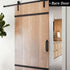 4 Pack Black Sliding Barn Door Handles, Push Pull Bar Handles for Wooden and Glass Doors, Heavy Duty Aluminum Steel