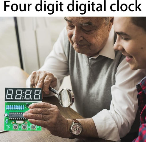 Gikfun C51 4 Bits Digital LED Electronic Soldering Clock Kit, DIY Learning Board for Arduino EK1939