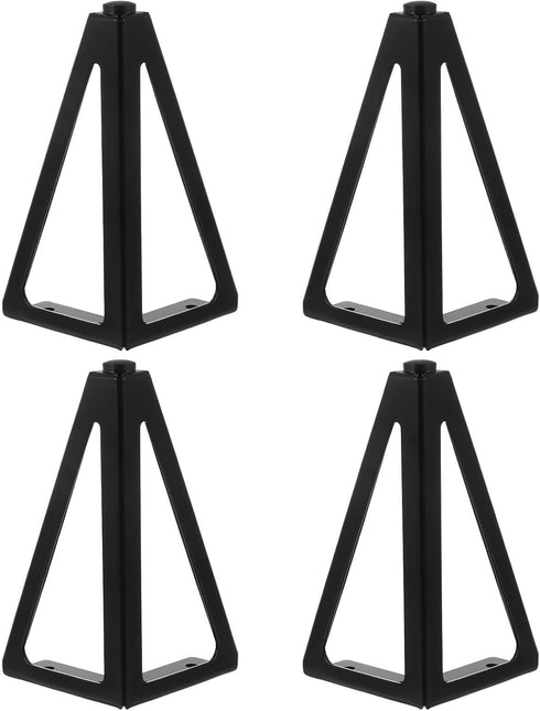 ARTIBETTER 4pcs Black Iron Furniture Legs Cabinet Legs Sofa Bed Metal Support