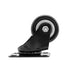 4 PCS 1.5 Inch Heavy Duty Caster Wheels, Polyurethane PU Rubber Swivel Casters, 400lb Capacity, Black