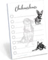 Chihuahua Sticky Notepad To Do List, Dog Lover Gifts for Women, Office School Supply Sticky Notes - 4"x6"
