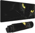XL Cool Black Cat Gaming Mouse Pad, Large Non-Slip Rubber Mousepad, Long Extended 31.5'' x 11.8'' with Stitched Edges