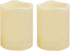2 PCS 3" x4" Waterproof Outdoor Battery Operated Flameless LED Pillar Candles