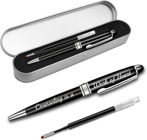 BLUPARK School Counselor Gift, Counselor Ballpoint Pen - Counseling is A Work of Heart Gift for Teacher Guidance