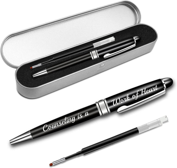 BLUPARK School Counselor Gift, Counselor Ballpoint Pen - Counseling is A Work of Heart Gift for Teacher Guidance