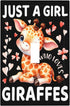 Sturin Just a Girl Who Loves Giraffes Wall Plate Light Switch Cover 1