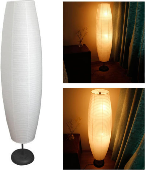 cunueae Simple Bedside Paper Lamp Shade Floor Light Covers Decorative Lampshade Standing Lamp Replacement Shade Easy