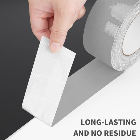 Heavy Duty Grey Duct Tape, 40 Yards X 2 Inch, 9 Mils Thickness Strong Adhesive, No Residue, Easy Tear for Home Repairs