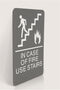 HeadLine ADA Plastic Fire Use Stairs Sign