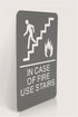 HeadLine ADA Plastic Fire Use Stairs Sign