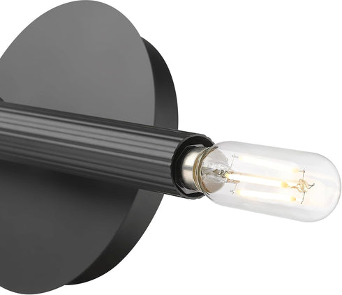 ML 25702-MB 5.75" 2-Light Lighting Skyva High Wall Sconce - Matte Black