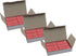 Charles Leonard Large Natural Rubber Pink Wedge Erasers, 12 Per Box, 3 Boxes