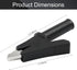 4pcs Insulated Alligator Clips, Heavy Duty Alligator Clamps, 30A Nickel Plated Copper Alligator Clips Electrical Testing, 4mm Standard Banana Plug Connection (Black, Red) by suiwotin