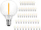 SUNTHIN 25 Pack G40 LED Bulbs, 1W E12 Base, Warm White 2700K, 5 Watt Incandescent Equivalent for Indoor & Outdoor