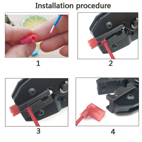 PONFY 120PCS Nylon Insulated Flag Spade Quick Disconnects, Female Wire Connector Assortment Set